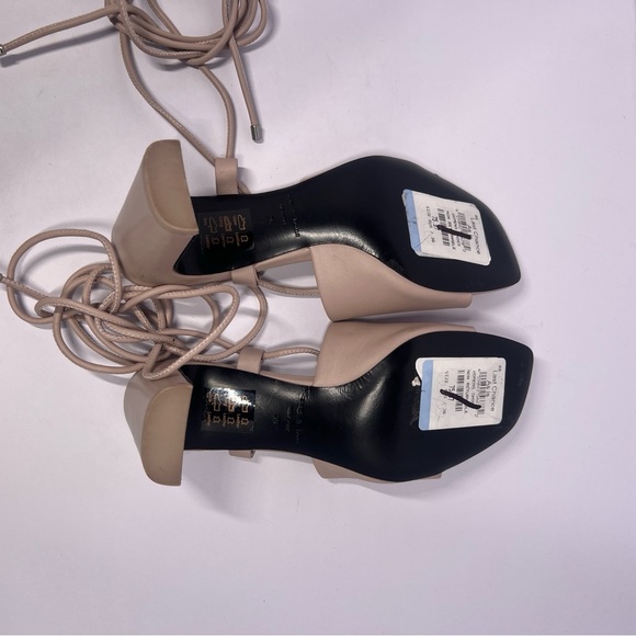 Rag & Bone Emma Leather Tie Heel Sandal In Shasow Pink Size 36 (US 5.5) New - Picture 8 of 10